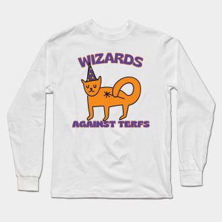Wizards Against TERFs Cat Long Sleeve T-Shirt